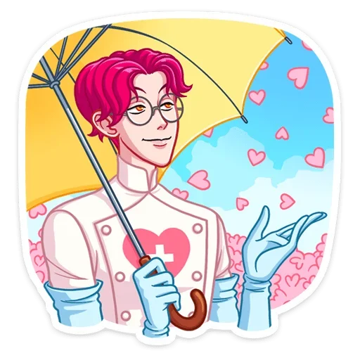 😌 Стикер «Доктор Валентайн без надписей» для Telegram