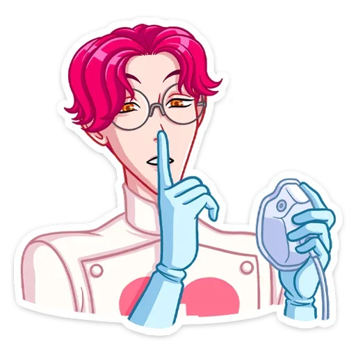 🤫 Стикер «Доктор Валентайн без надписей» для Telegram