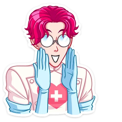 😄 Стикер «Доктор Валентайн без надписей» для Telegram