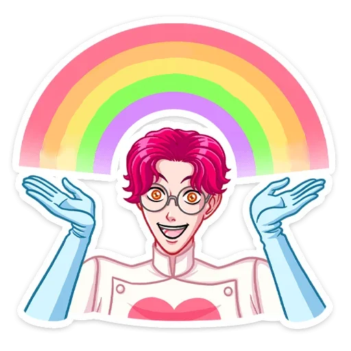 🌈 Стикер «Доктор Валентайн без надписей» для Telegram