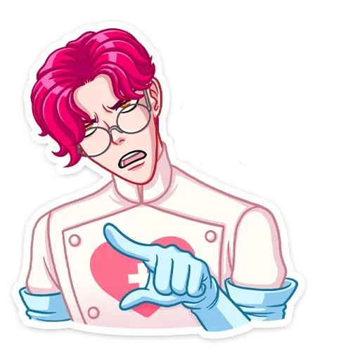 😠 Стикер «Доктор Валентайн без надписей» для Telegram