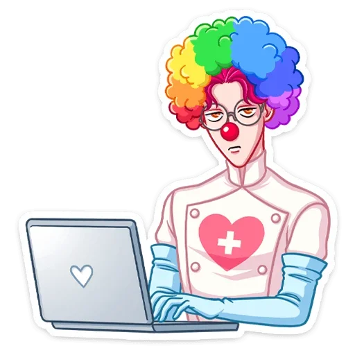 🤡 Стикер «Доктор Валентайн без надписей» для Telegram