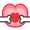 Стикер 44 Valentines Day Matching