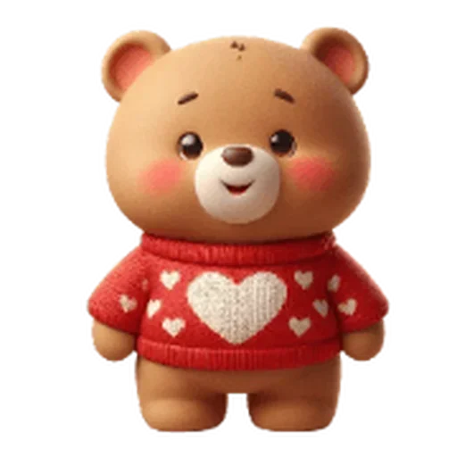 ❤️ Стикер «Valentines Bear» для Telegram