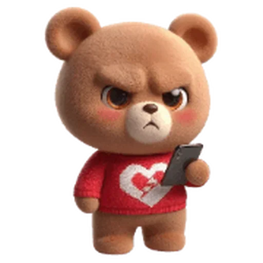 ❤️ Стикер «Valentines Bear» для Telegram