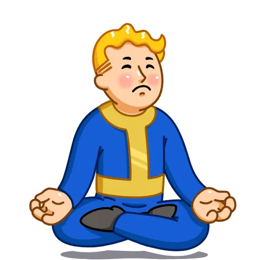Стикер 13 Fallout Vault Boy