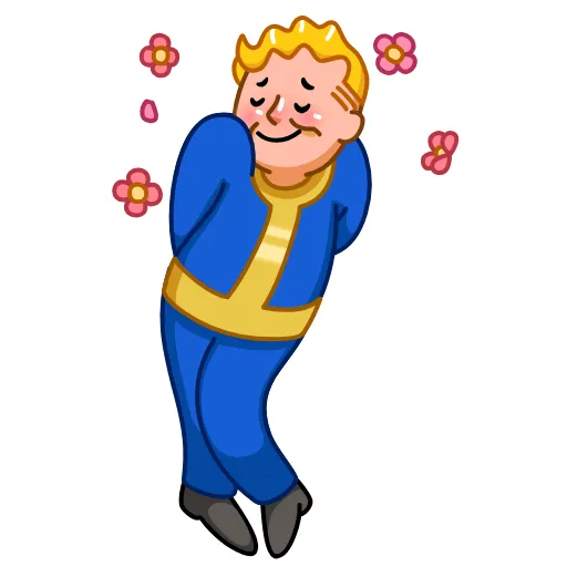 Стикер 7 Fallout Vault Boy
