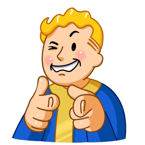 Стикер 19 Fallout Vault Boy