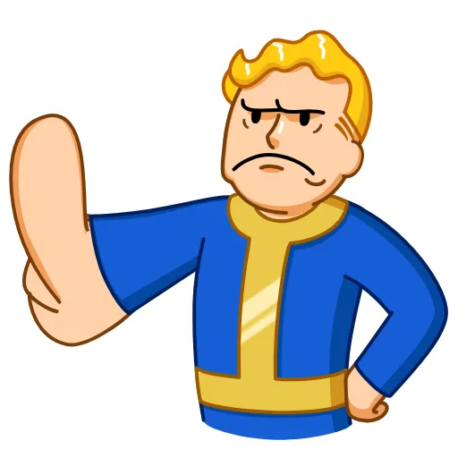 Стикер 21 Fallout Vault Boy