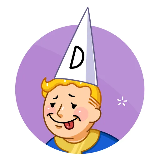 Стикер 12 Fallout Vault Boy