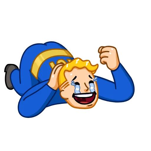 Стикер 3 Fallout Vault Boy