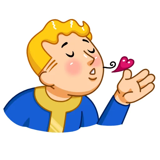 Стикер 2 Fallout Vault Boy