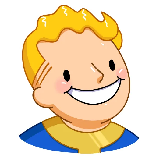Стикер 8 Fallout Vault Boy