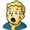 Стикер 16 😍 Набор эмоджи с эмоциями Vault Boy из игры Fallout