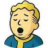 Стикер 17 😍 Набор эмоджи с эмоциями Vault Boy из игры Fallout