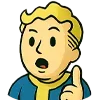 Стикер 20 😍 Набор эмоджи с эмоциями Vault Boy из игры Fallout