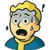 Стикер 19 😍 Набор эмоджи с эмоциями Vault Boy из игры Fallout