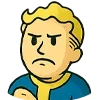 Стикер 26 😍 Набор эмоджи с эмоциями Vault Boy из игры Fallout