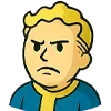 Стикер 23 😍 Набор эмоджи с эмоциями Vault Boy из игры Fallout