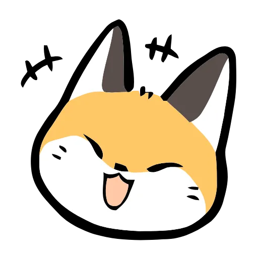 Стикер 6 Cute Fox