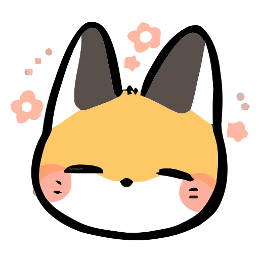 Стикер 22 Cute Fox