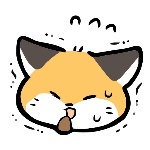 Стикер 31 Cute Fox