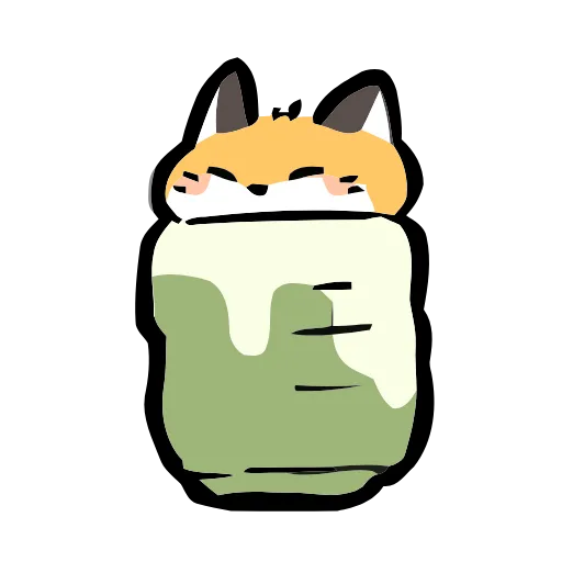 Стикер 40 Cute Fox