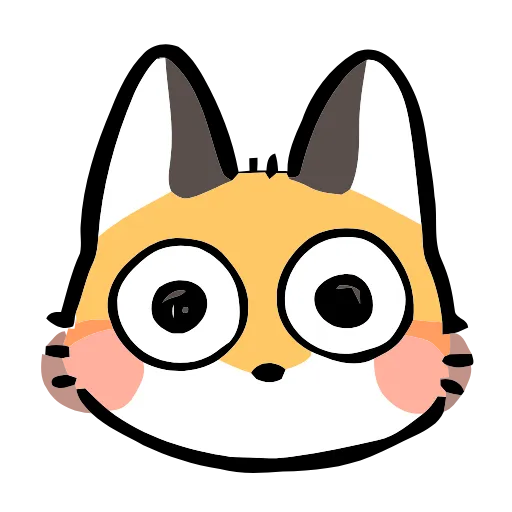 Стикер 21 Cute Fox