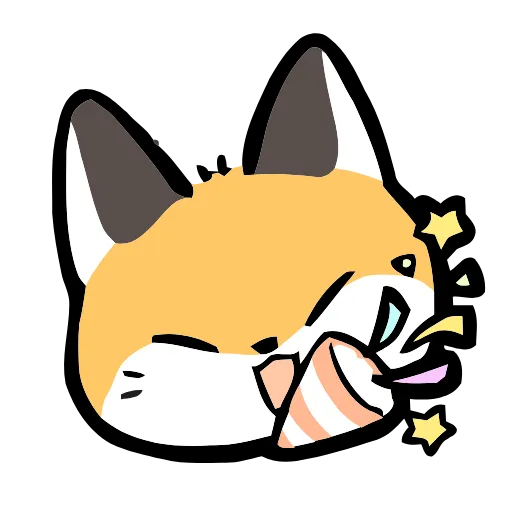 Стикер 26 Cute Fox
