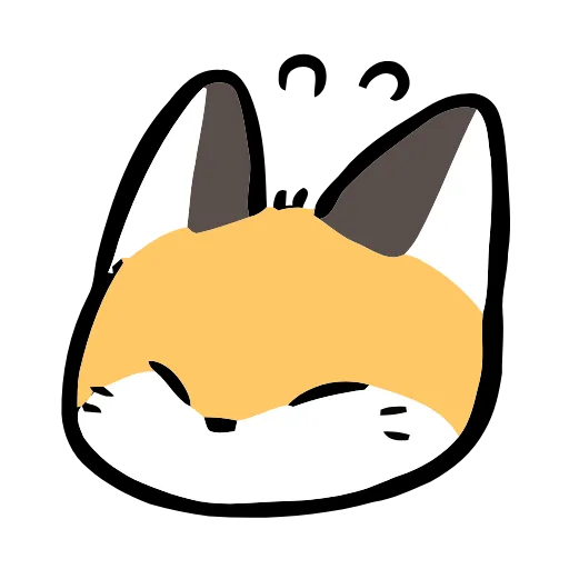 Стикер 17 Cute Fox