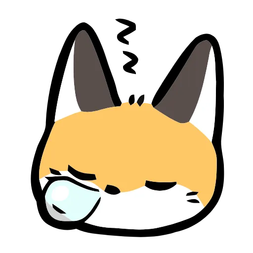 Стикер 11 Cute Fox