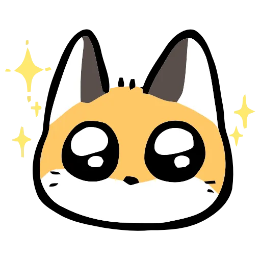 Стикер 16 Cute Fox