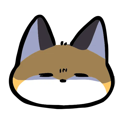 Стикер 9 Cute Fox