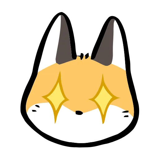 Стикер 28 Cute Fox