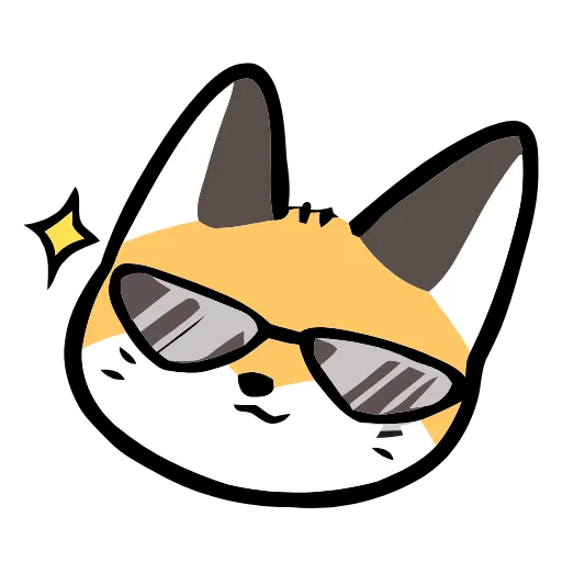Стикер 29 Cute Fox