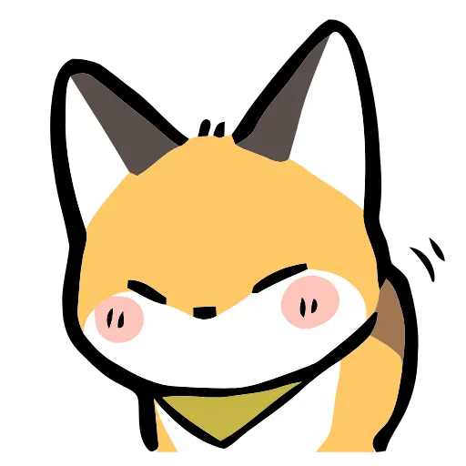 Стикер 39 Cute Fox
