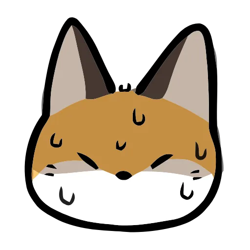Стикер 30 Cute Fox
