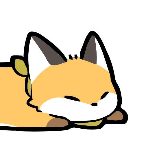 Стикер 25 Cute Fox