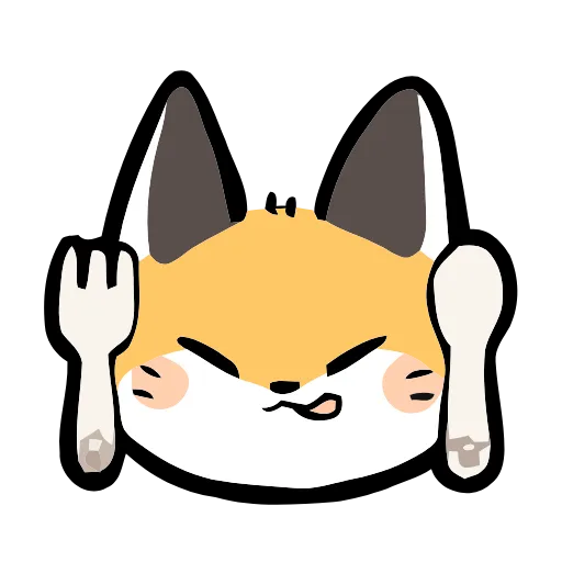 Стикер 2 Cute Fox
