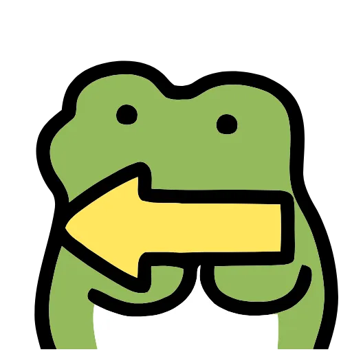 ⬅️ Эмодзи «Frog -» для Telegram
