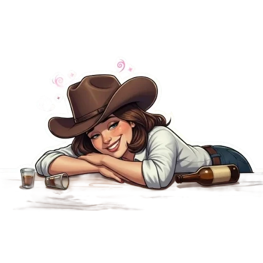 🥴 Стикер «Вестерн» для Telegram
