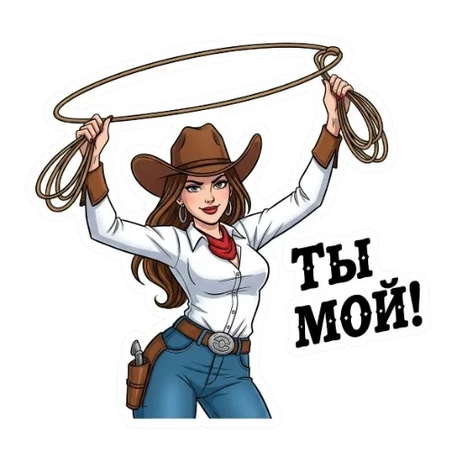 🥵 Стикер «Вестерн» для Telegram