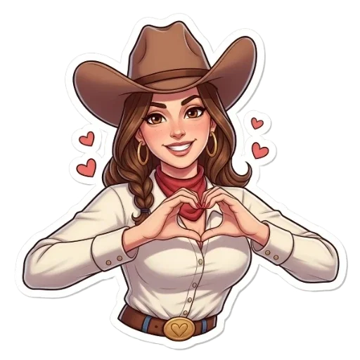 💕 Стикер «Вестерн» для Telegram