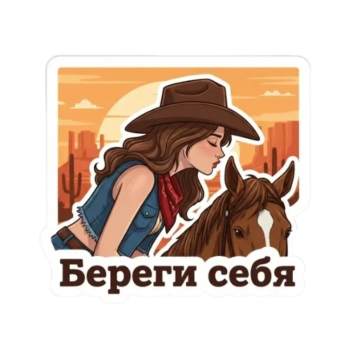 💚 Стикер «Вестерн» для Telegram