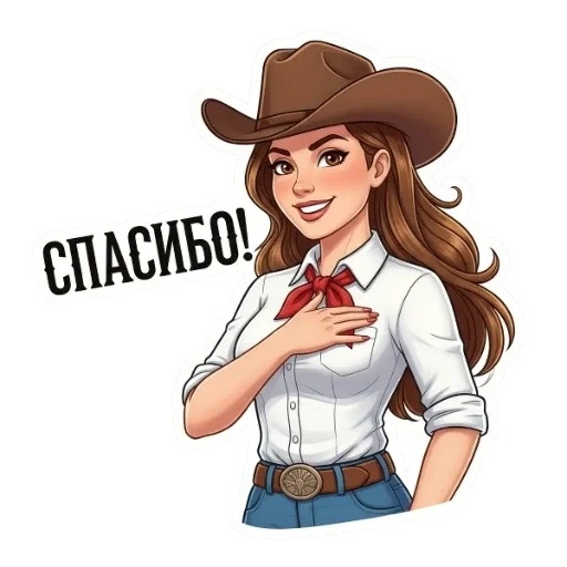 🙏 Стикер «Вестерн» для Telegram