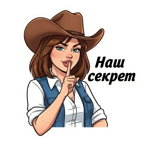 🤫 Стикер «Вестерн» для Telegram