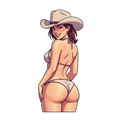 🍑 Стикер «Вестерн» для Telegram