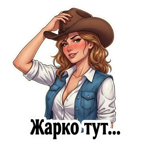 🥵 Стикер «Вестерн» для Telegram