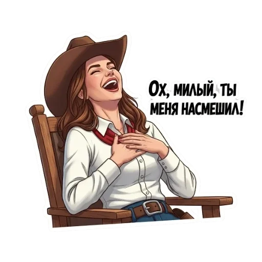 😂 Стикер «Вестерн» для Telegram