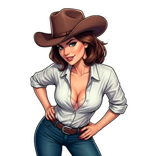 😏 Стикер «Вестерн» для Telegram